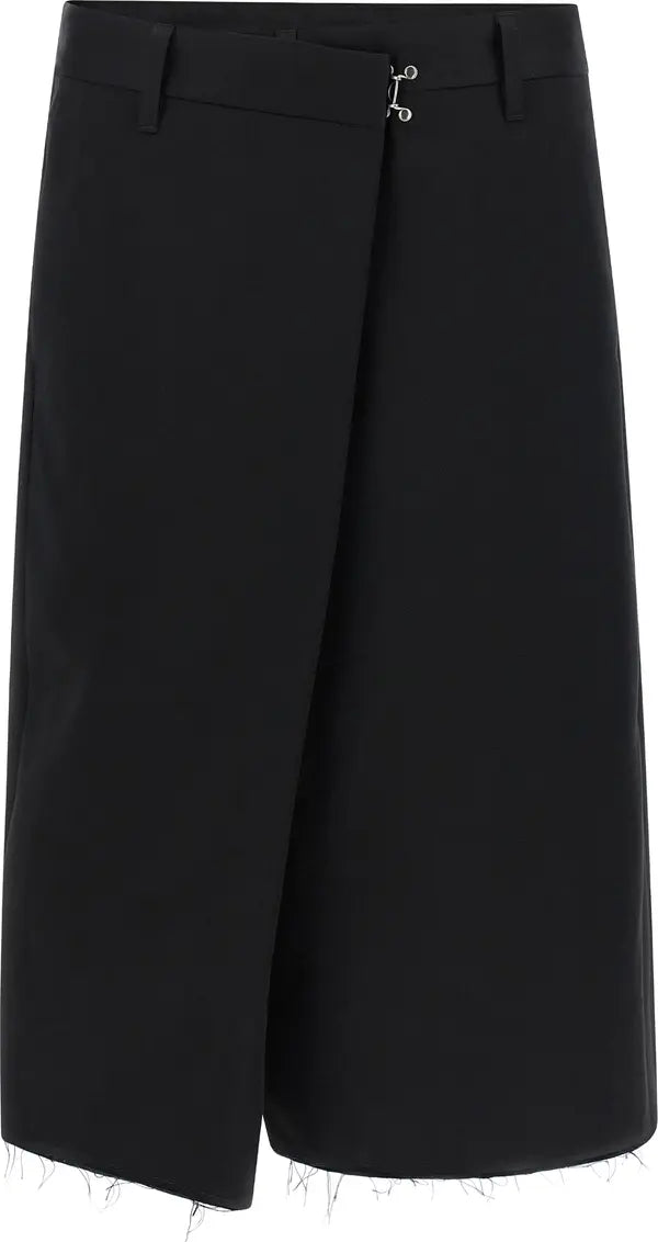 Maison Margiela  Black Cotton Bermuda Shorts