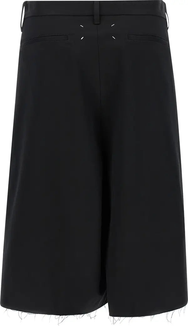 Maison Margiela  Black Cotton Bermuda Shorts