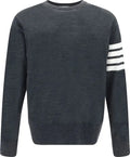 Thom Browne  Gray Wool Oves Aries Sweatshirt