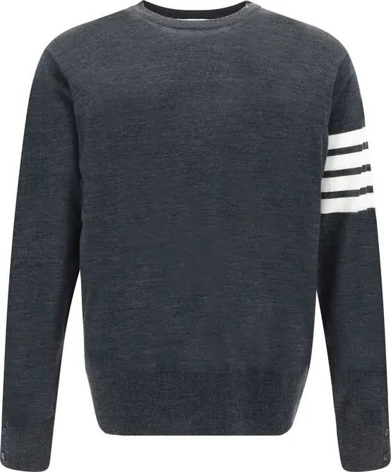 Thom Browne  Gray Wool Oves Aries Sweatshirt