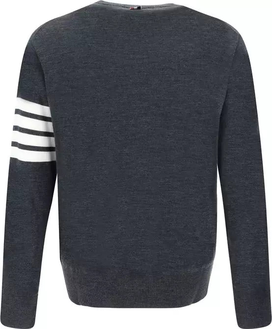 Thom Browne  Gray Wool Oves Aries Sweatshirt