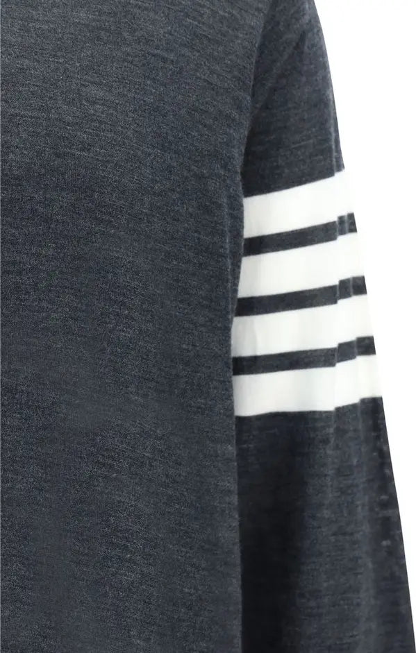 Thom Browne  Gray Wool Oves Aries Sweatshirt