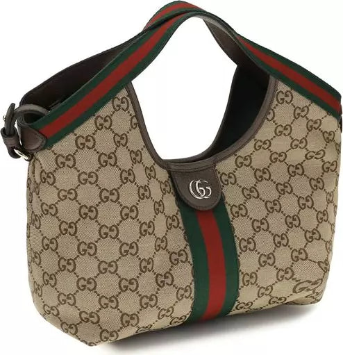 Gucci  Beige Fabric Shoulder Bag